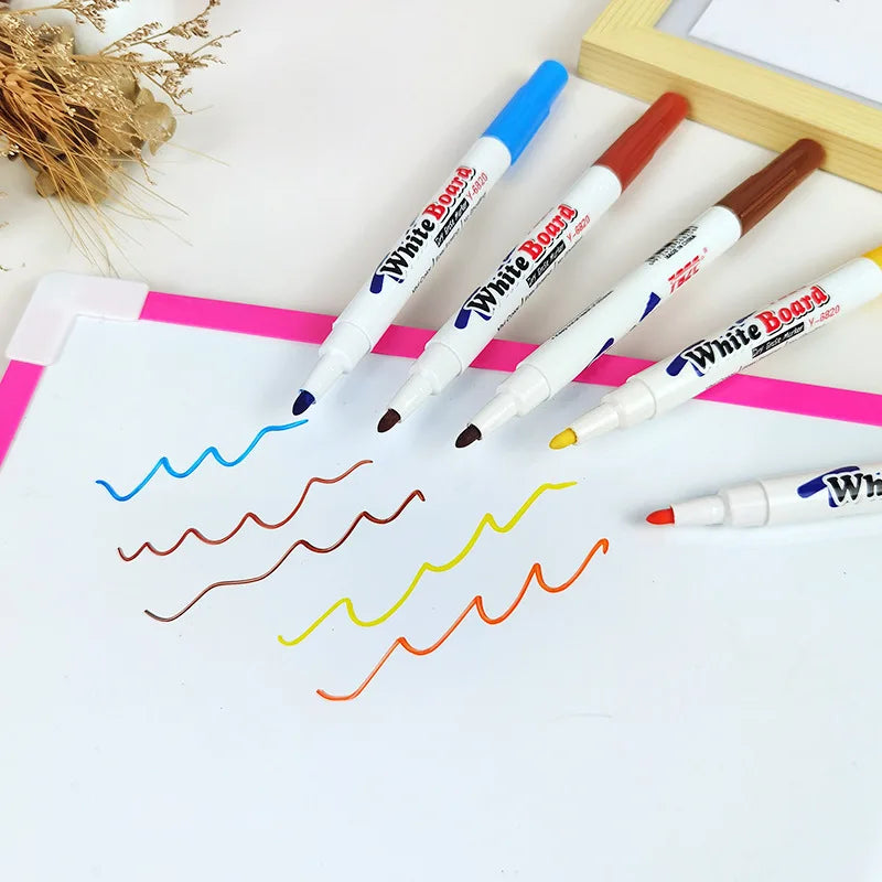 Canetas Mágicas, Canetas com Tinta Flutuante, Canetas De Desenho Que Flutuam Na Água, Brinquedo de Desenho Flutuante, Kit De Canetas Com Tinta Flutuante, Brinquedo de Desenhos que Flutuam na Água, Brinquedo de Desenho Interativo, Brinquedo Interativo, Ferramenta Criativa Infantil, Brinquedo Criativo de Desenhar