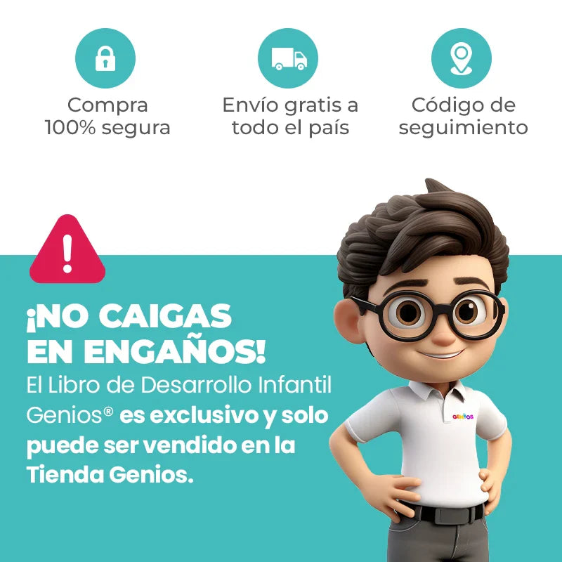 Libro de Actividades Reutilizable Genios® + Kit Marcadores y Borrador ¡de Regalo!