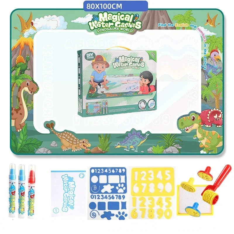 Brinquedo de Desenhos Reutilizável, Tapete de Desenho sem Sujeira, Lona de Desenho para Crianças, Tapete Mágico Reutilizável, Brinquedo Educativo, Brinquedo para Desenvolvimento Infantil, Desenvolvimento da Coordenação Motora, Desenvolvimento Cognitivo, Brinquedo para Desenhar sem Sujeira, Brinquedo de Colorir Reutilizável