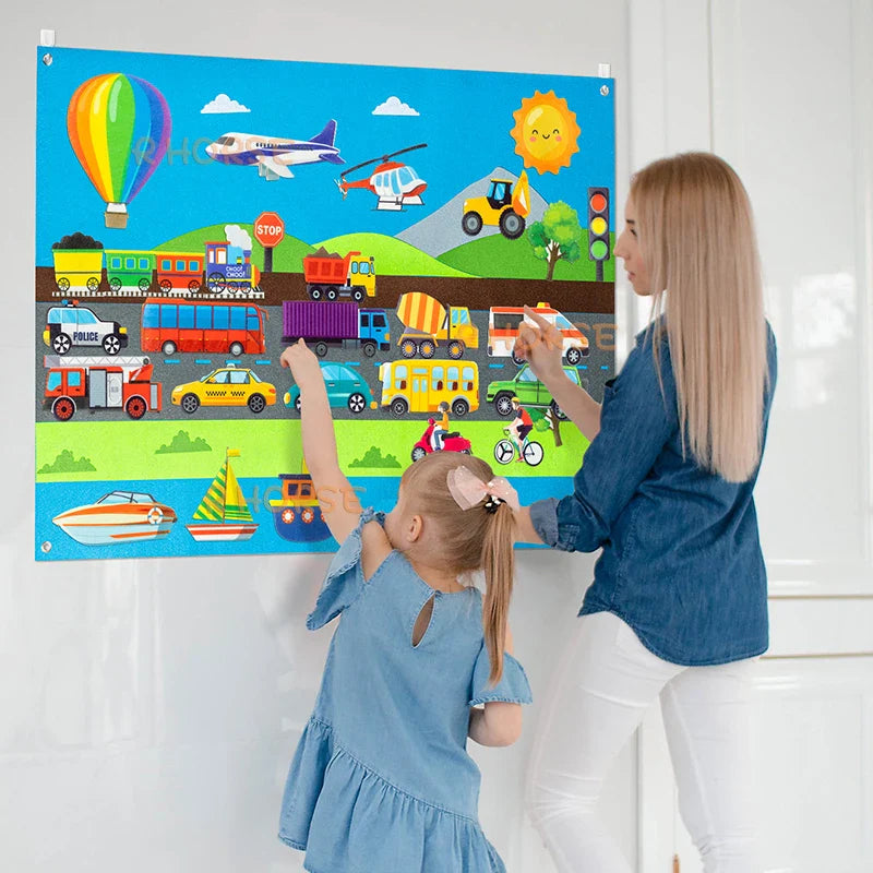 Painel Criativo Da Imaginação, Brinquedo de Criar Histórias, Painel Educativo Infantil, Ferramenta para Criatividade Infantil, Brinquedo de Figuras Interativas, Atividade para Estimular Coordenação Motora, Brinquedo Para Desenvolvimento Motor, Painel Criativo Para Crianças, Painel Interativo Educativo, Ferramenta Educacional Interativa