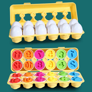 Caja de Huevos Rompecabezas Montessori