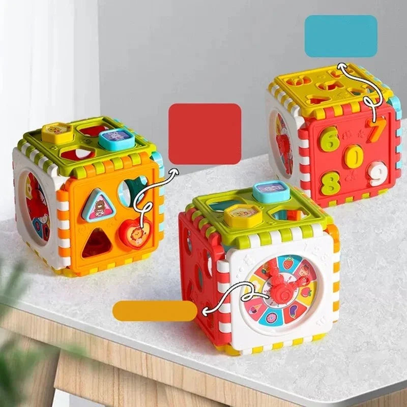 Brinquedo Educativo para Crianças, Quebra-Cabeça Interativo Infantil, Brinquedo para Desenvolvimento Infantil, Brinquedo Interativo, Brinquedo para Desenvolvimento Cognitivo e Motor, Quebra-Cabeça Educacional Infantil, Brinquedo de Atividades para Bebês, Brinquedo de Encaixar, Brinquedo Multifuncional para Crianças, Brinquedo para Aprendizado Infantil