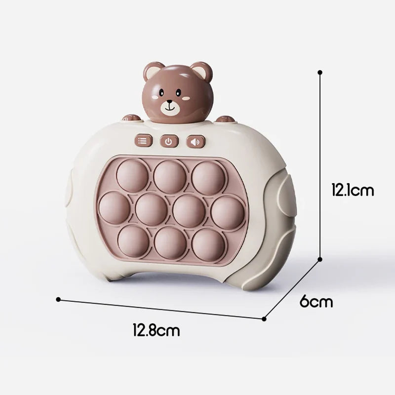 Ursinho Eletrônico Inteligente, Brinquedo para Desenvolvimento Motor, Brinquedo De Raciocínio Lógico, Brinquedo para Desenvolvimento Infantil, Brinquedo Para Coordenação Motora, Brinquedo Inteligente Para Crianças, Atividade Educativa Infantil, Brinquedo Educativo Eletrônico, Brinquedo Interativo Infantil, Ferramenta De Desenvolvimento Infantil