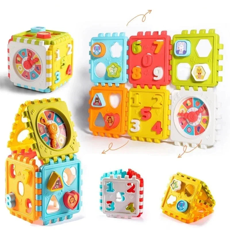 Brinquedo Educativo para Crianças, Quebra-Cabeça Interativo Infantil, Brinquedo para Desenvolvimento Infantil, Brinquedo Interativo, Brinquedo para Desenvolvimento Cognitivo e Motor, Quebra-Cabeça Educacional Infantil, Brinquedo de Atividades para Bebês, Brinquedo de Encaixar, Brinquedo Multifuncional para Crianças, Brinquedo para Aprendizado Infantil