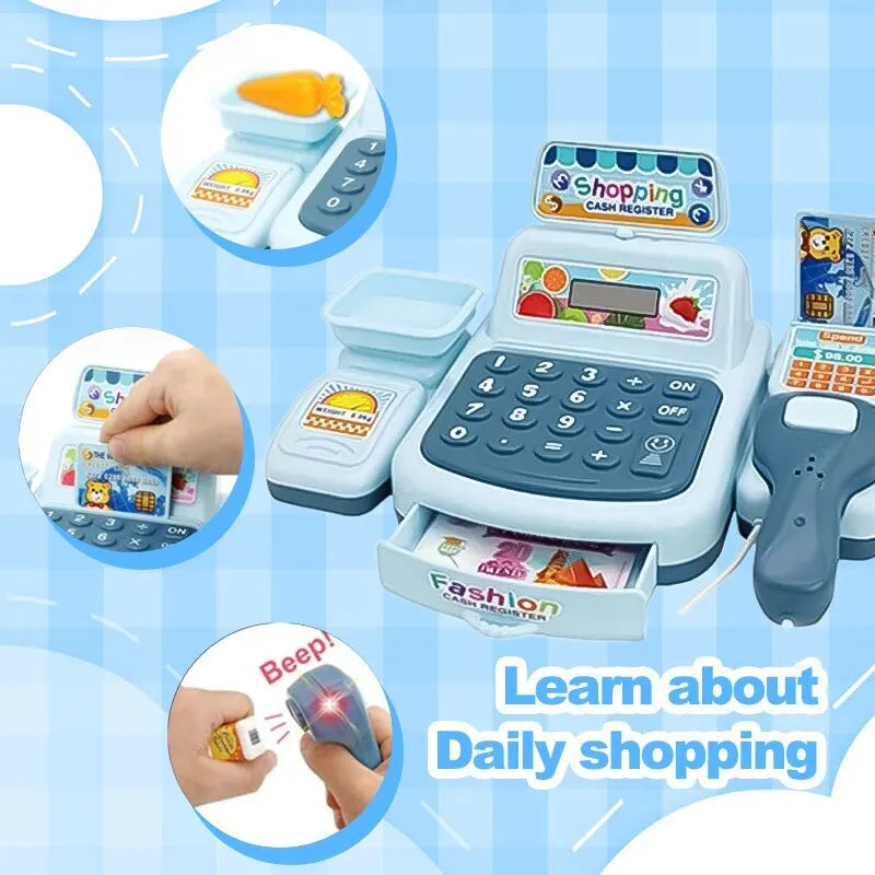 Brinquedo Caixa De Supermercado, Caixa Registradora Infantil, Brinquedo Supermercado com Luzes e Sons, Brinquedo de Supermercado Educativo, Supermercado Infantil de Brinquedo, Supermercado de Brincar, Caixa Registradora De Brincar, Brinquedo Interativo, Brinquedo de Fazer Compras, Brinquedo De Compras Interativo
