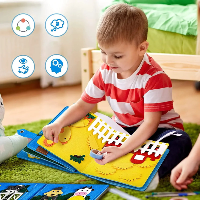 Fazendinha Educativa, Livro Fazendinha Sensorial 3D, Brinquedo Educativo Infantil, Desenvolvimento de Habilidades Motoras, Desenvolvimento Cognitivo, Material Sensorial Infantil, Brinquedo para Desenvolvimento Infantil, Experiência Sensorial Educativa, Brinquedo De Desenvolvimento Sensorial, Ferramenta Educativa 3D