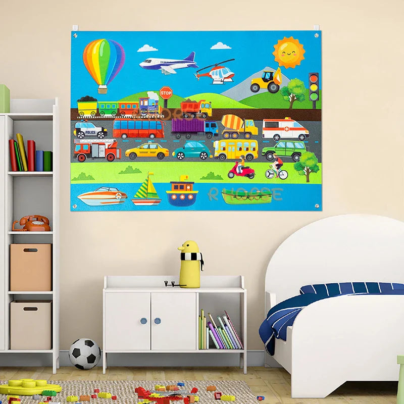 Painel Criativo Da Imaginação, Brinquedo de Criar Histórias, Painel Educativo Infantil, Ferramenta para Criatividade Infantil, Brinquedo de Figuras Interativas, Atividade para Estimular Coordenação Motora, Brinquedo Para Desenvolvimento Motor, Painel Criativo Para Crianças, Painel Interativo Educativo, Ferramenta Educacional Interativa