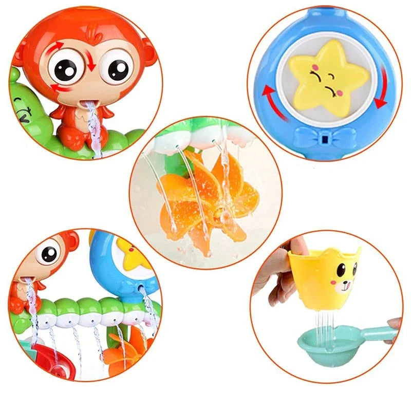 Brinquedo de Banho Interativo, Brinquedo de Cascata para Banho, Cascata Interativa para Banheira, Brinquedo Interativo para Banho de Bebê, Brinquedo de Banho Divertido, Brinquedo de Banho para Distrair o Bebê, Diversão no Banho, Brinquedo para Facilitar o Banho, Brinquedo para Hora da Banho, Brinquedo para Banheira