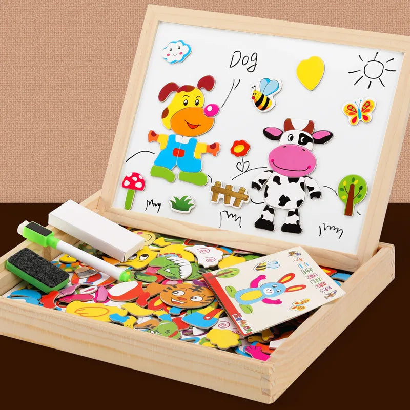 Quadro Magnético da Imaginação, Quadro de Desenho Infantil, Ferramenta Para Desenvolvimento Infantil, Brinquedo Educativo para Criança, Desenvolvimento Cognitivo, Desenvolvimento da Coordenação Motora, Brinquedo para Desenho Infantil, Brinquedo para Aprendizado Lúdico, Brinquedo Montessori, Quadro Interativo Para Crianças